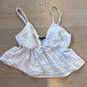 Wild Fable White Sleeveless Blouse